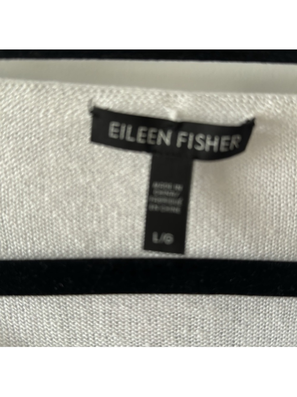 Eileen Fisher White Lightweight Open-Knit Layered Sweater - Picture 2 of 5